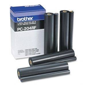  INK REFILL FAX BROTHER - 4 RIBBONS  OEM : PC-204RF
