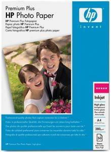 H I HEWLETT PACKARD A4 PREMIUM PLUS PHOTO PAPER, GLOSSY, 50 Y  OEM: Q1786A