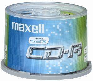 MAXELL CD-R 700MB 80MIN 52X 50 CAKEBOX