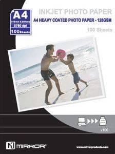   MIRROR HEAVY MATT PHOTO PAPER A4 128GSM 100 