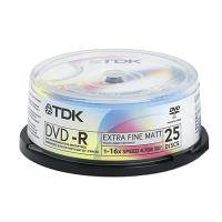 TDK DVD-R 16X 4.7 GB PRINTABLE CAKEBOX 25