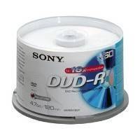 SONY DVD-R 4,7GB 120MIN 16X CAKEBOX 50