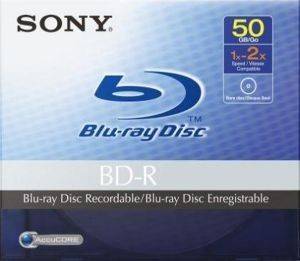SONY BLU-RAY DISC 50GB BD-R 2X JEWELCASE SINGLEPACK