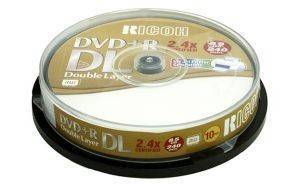 RICOH DVD+R DUAL LAYER 8,5GB 8X CAKEBOX 10