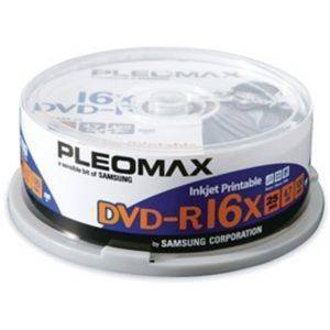 SAMSUNG DVD-R 16X 120MIN 4,7GB PRINTABLE CAKEBOX 25