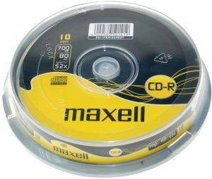 MAXELL CD-R 700MB 80MIN 52X 10 CAKEBOX