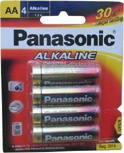  PANASONIC ALKALINE AA 4 .