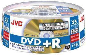 JVC DVD+R 16X 4,7GB GOLD MATT CAKEBOX 25 JAPAN MADE BY TAIYO YUDEN