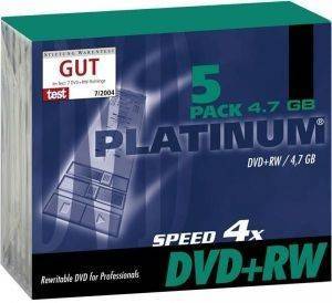 PLATINUM DVD+RW 4.7GB 4X SLIM CASE 5PCS