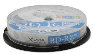 XLAYER BLU-RAY BD-R 4X 25GB CAKEBOX 10PCS