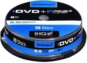 INTENSO DVD+R DUAL LAYER 8,5GB 8X CB 4311142 10PCS