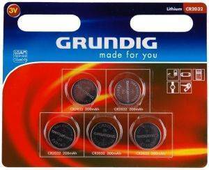  GRUNDIG LITHIUM BUTTON CELLS CR2032 5PCS