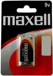  MAXELL ZINC 9V 6F22 PP3 1 .