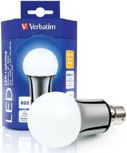 VERBATIM LED CLASSIC A B22 6.5W 2700K WW 250LM DIM