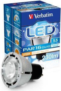 VERBATIM LED PAR16 GU10 4W 2800K WW 100LM BLISTER