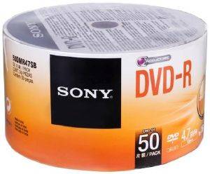 SONY 50DMR47SB DVD-R 4.7GB X16 50 SPINDLE