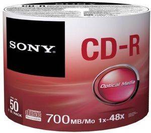 SONY CDR 700MB 50CDQ80SB 50 SPINDLE