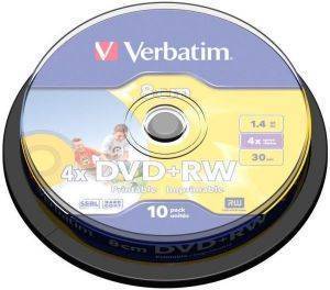 VERBATIM 43641 8CM DVD+RW 1.4GB 10PCS