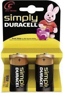  DURACELL SIZE C SIMPLY 2
