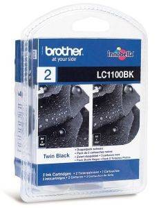    BROTHER TWIN PACK  DCP-185/385/395/BLACK OEM: LC1100BKBP2DR