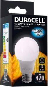  DURACELL LED E27 6.3W 2700K DIMMABLE