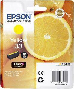   EPSON NO 33 YELLOW  EXPRESSION HOME XP-530/ 630/635/OEM: C13T33444010