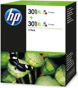   HEWLETT PACKARD NO.301XL  DESKJET 1000/1010/ TWINPACK 2XCOLOR OEM: D8J46AE