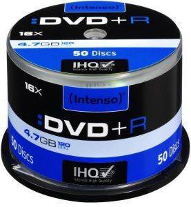 INTENSO DVD+R 4.7GB X16 4111155 CAKEBOX 50PCS