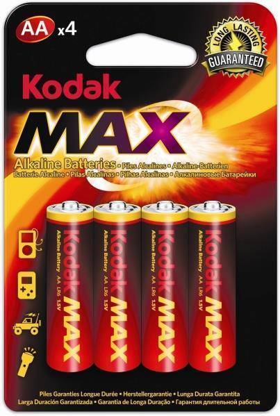 ΜΠΑΤΑΡΙΕΣ KODAK ALKALINE MAX LR6 AA 4ΤΕΜ KODAK