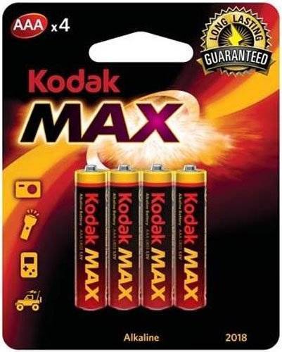 ΜΠΑΤΑΡΙΕΣ KODAK ALKALINE MAX LR03 3A 4ΤΕΜ KODAK