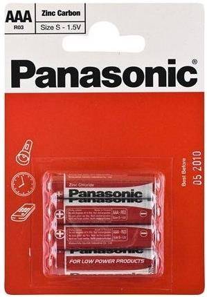 PANASONIC ΜΠΑΤΑΡΙΑ PANASONIC ZINC CARBON 3A 4 ΤΕΜ. R03