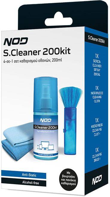 NOD NOD ΣΕΤ ΚΑΘΑΡΙΣΜΟΥ ΟΘΟΝΩΝ 4 ΣΕ 1, 200ML