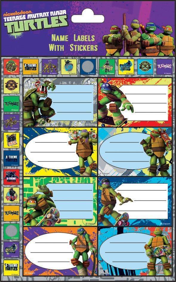 ΕΤΙΚΕΤΑ NINJA TURTLES