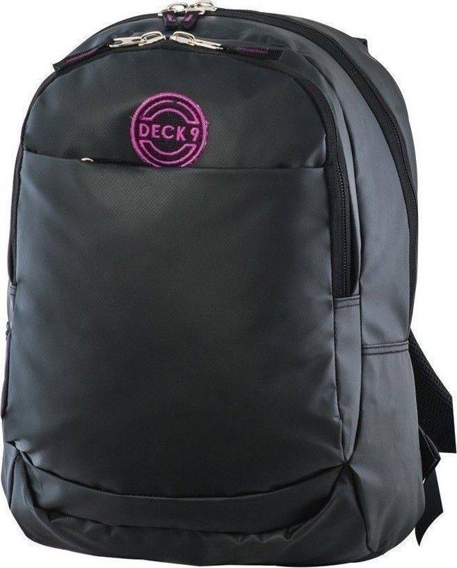 ΤΣΑΝΤΑ ΠΛΑΤΗΣ ΓΥΜΝΑΣΙΟΥ DECK9 BLACK GLARE 8-01-811-13 ΜΑΥΡΟ ΜΟΝΟΧΡΩΜΟ DECK9