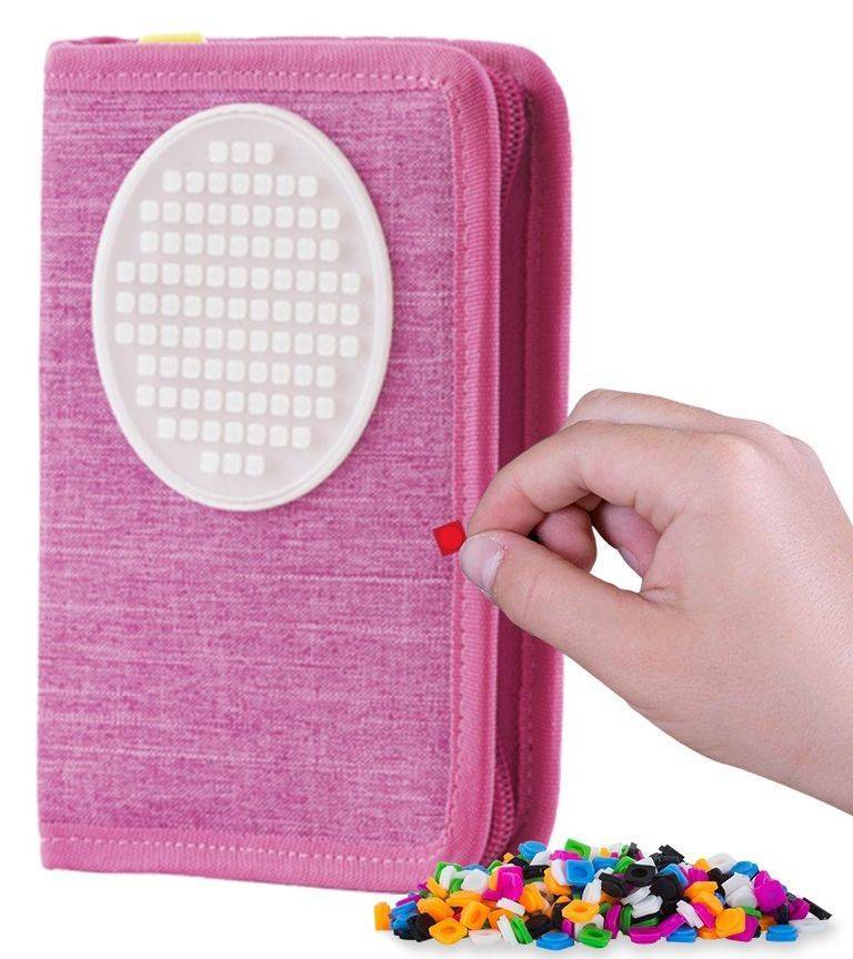 ΤΣΑΝΤΑΚΙ/ΚΑΣΕΤΙΝΑ ΜΟΝΗ PIXIE CREW 14.5X19.2X3CM ΡΟΖ PIXIE CREW