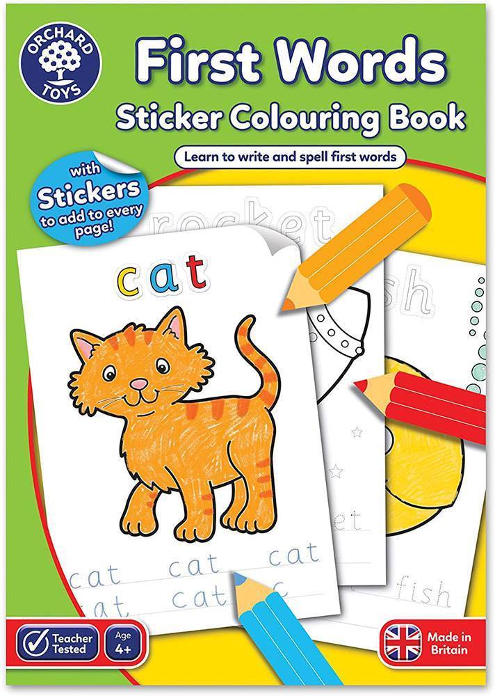 ORCHARD TOYS FIRST WORDS COLOURING BOOK ORCHARD TOYS