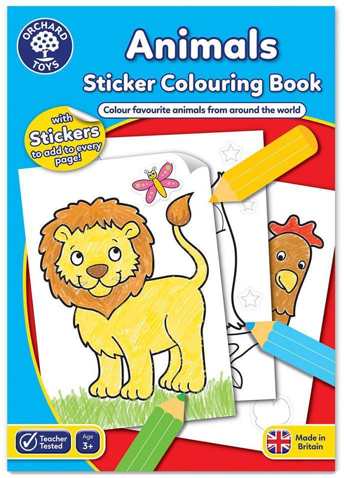 ORCHARD TOYS ANIMALS COLOURING BOOK