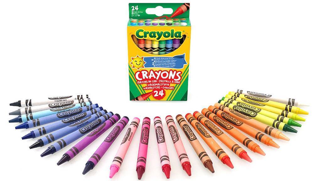 CRAYOLA ΠΟΛΥΧΡΩΜΕΣ ΚΗΡΟΜΠΟΓΙΕΣ CRAYOLA 24ΤΕΜ