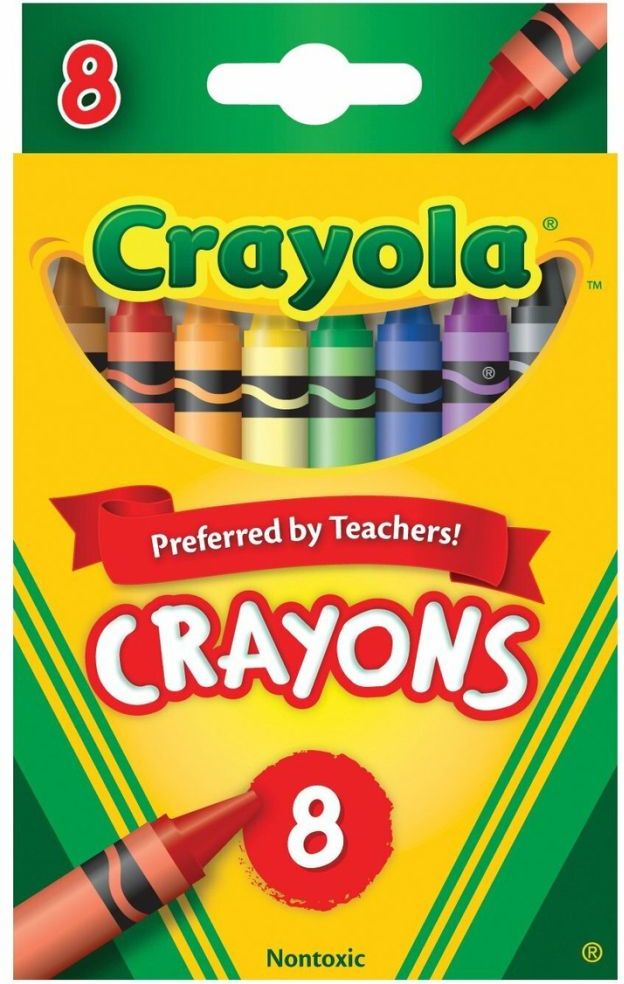 CRAYOLA 8 ΠΟΛΥΧΡΩΜΕΣ ΚΗΡΟΜΠΟΓΙΕΣ