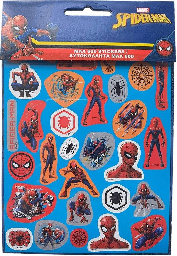 GIM MAX 600 STICKERS (8 PAGES) SPIDERMAN GIM