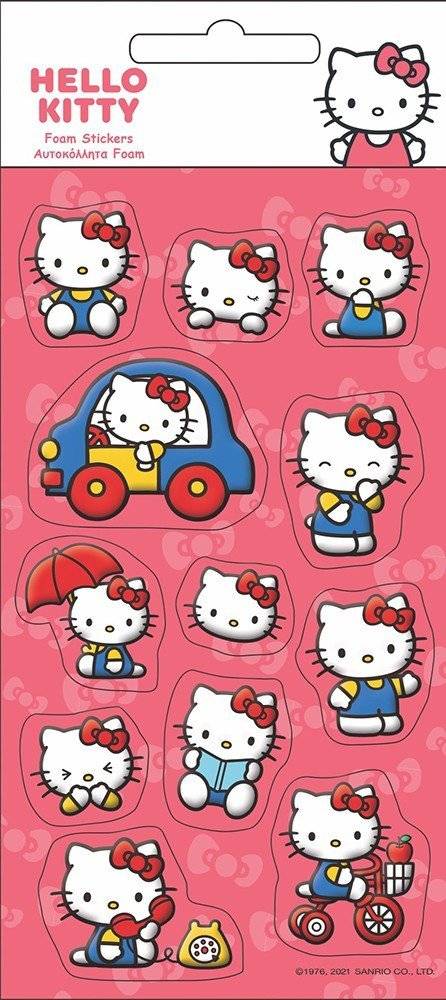 GIM STICKER FOAM GIM HELLO KITTY