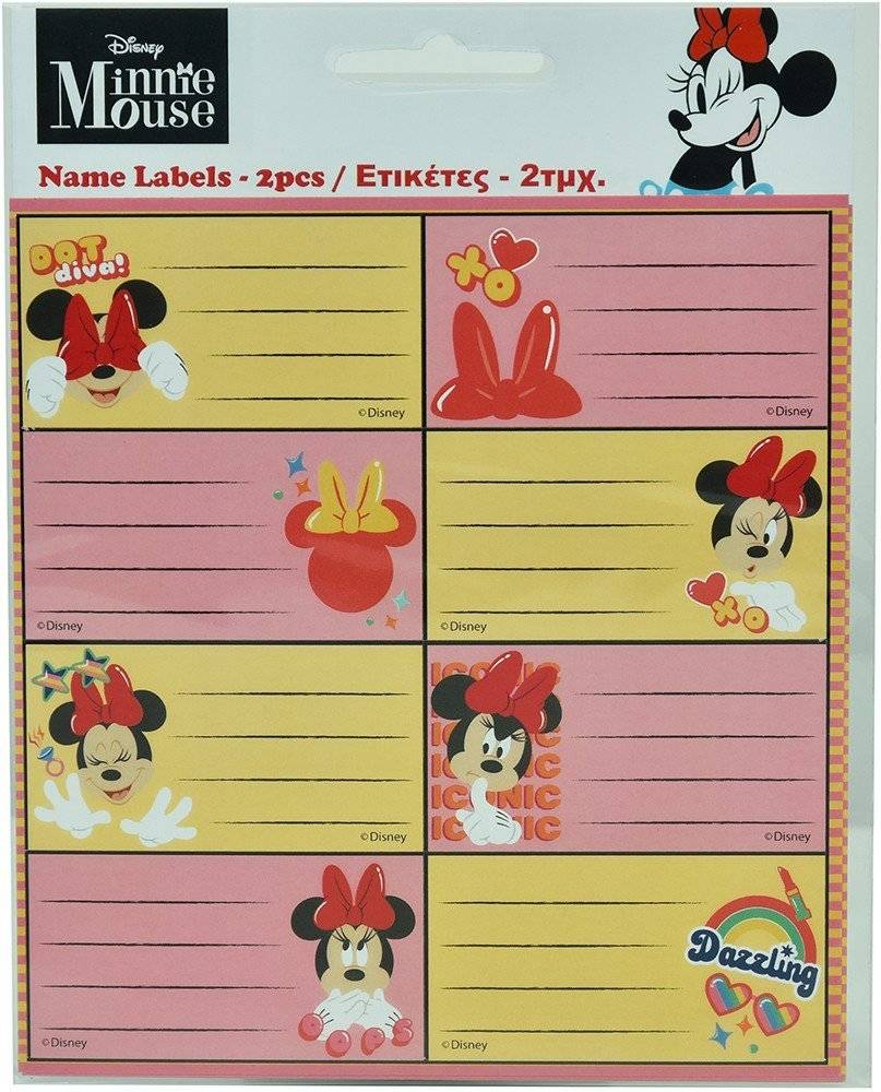 ΑΥΤΟΚΟΛΛΗΤΕΣ ΕΤΙΚΕΤΕΣ ΤΕΤΡΑΔΙΟΥ GIM MINNIE 2023