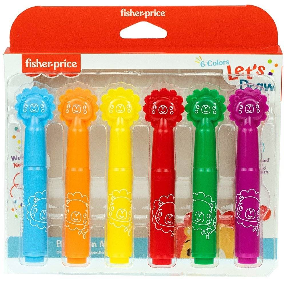 ΜΑΡΚΑΔΟΡΟΙ ΛΙΟΝΤΑΡΑΚΙ FISHER PRICE 6 ΧΡΩΜATA FISHER PRICE