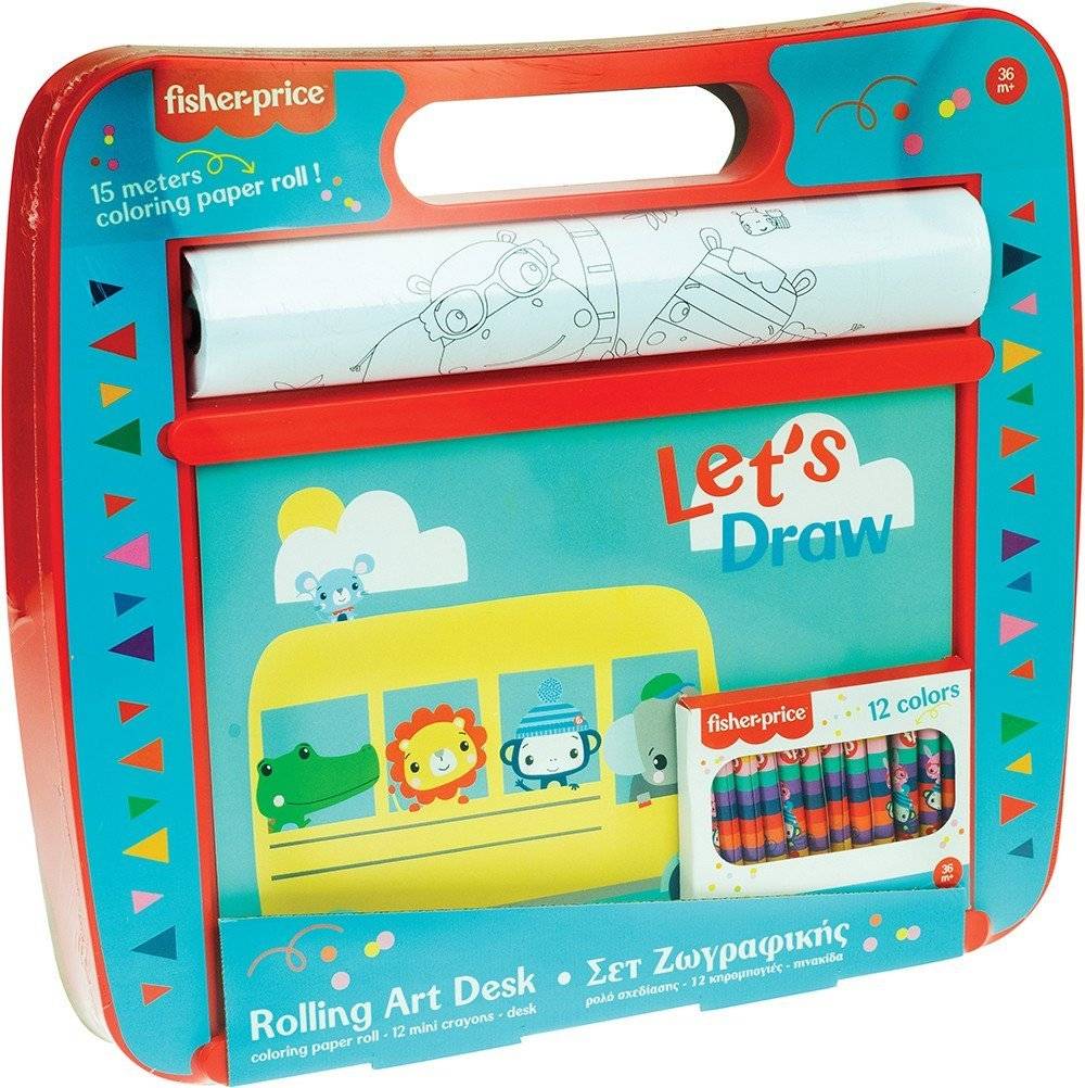 ΣΕΤ ΖΩΓΡΑΦΙΚΗΣ ROLLER FISHER PRICE