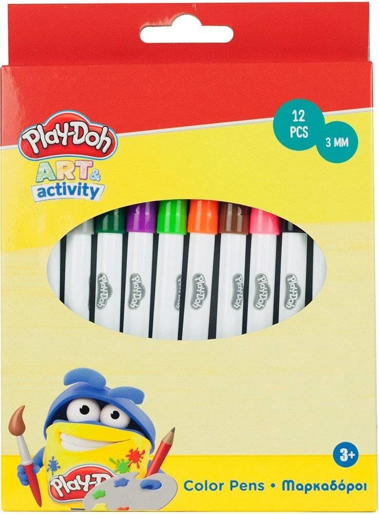 ΜΑΡΚΑΔΟΡΟΙ PLAY DOH 12TMX 3MM PLAY-DOH