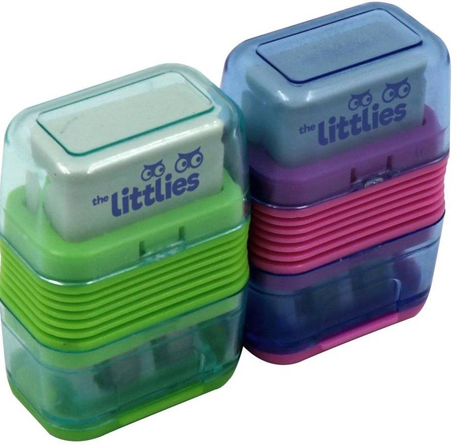 ΓΟΜΑ ΜΕ ΔΙΠΛΗ ΞΥΣΤΡΑ THE LITTLIES ΦΟΥΞΙΑ