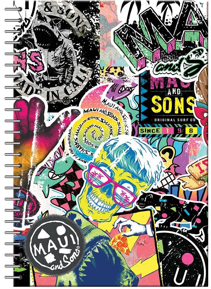 ΤΕΤΡΑΔΙΟ MAUI - SONS GIM 70 ΦΥΛΛΩΝ ΜΠΛΕ 17X25CM