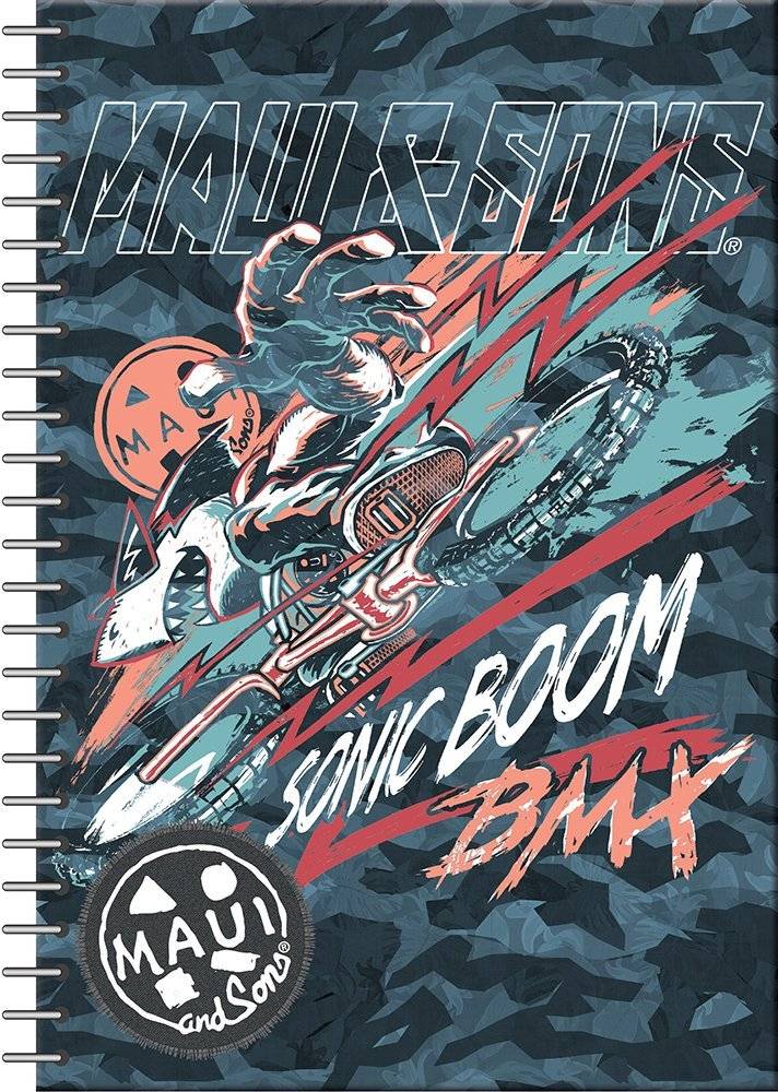 ΤΕΤΡΑΔΙΟ MAUI - SONS GIM 70 ΦΥΛΛΩΝ ΜΠΛΕ 17X25CM GIM