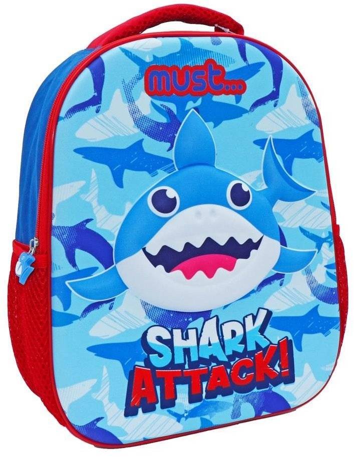 MUST ΤΣΑΝΤΑ ΠΛΑΤΗΣ ΝΗΠΙΟΥ MUST 3D SHARK ATTACK ΜΠΛΕ