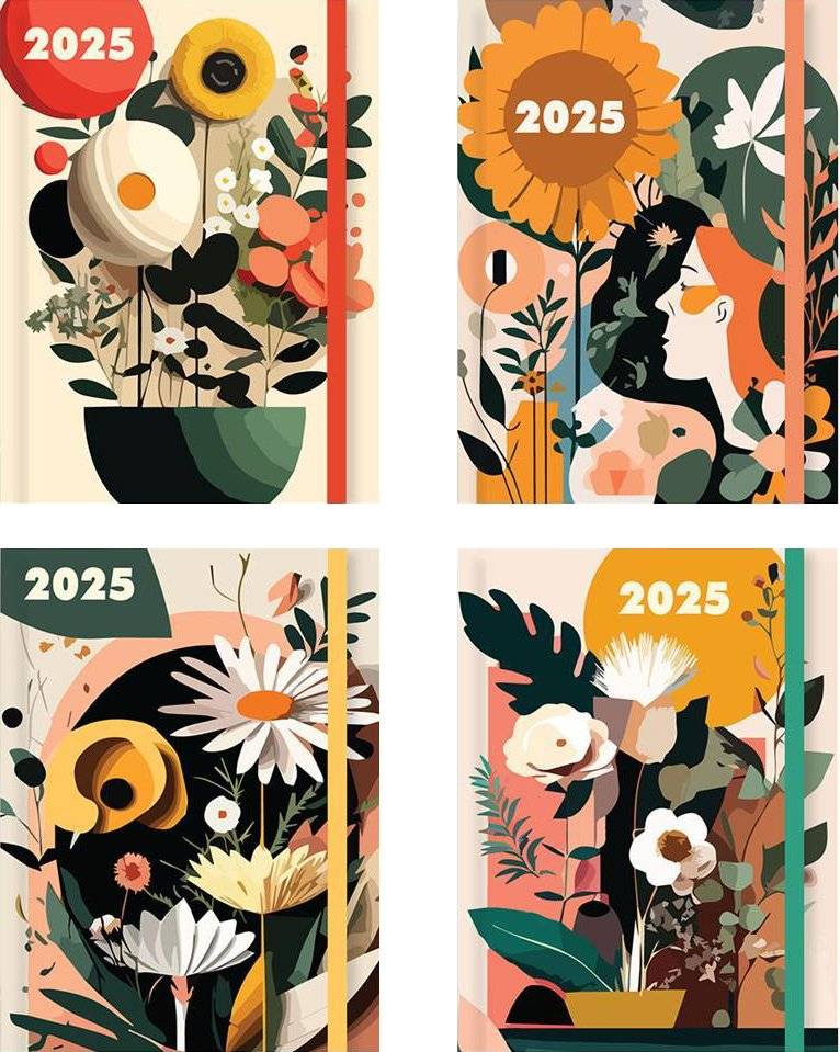 ΗΜΕΡΟΛΟΓΙΟ ΗΜΕΡΗΣΙΟ 2025 TESORO BLOSSOM 12X17ΕΚ. 4 ΣΧΕΔΙΑ